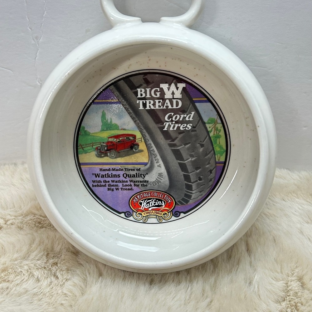 Watkins Heritage Collection Soup Bowl Mug‎ Collectibles Big W Tread Cord Tires